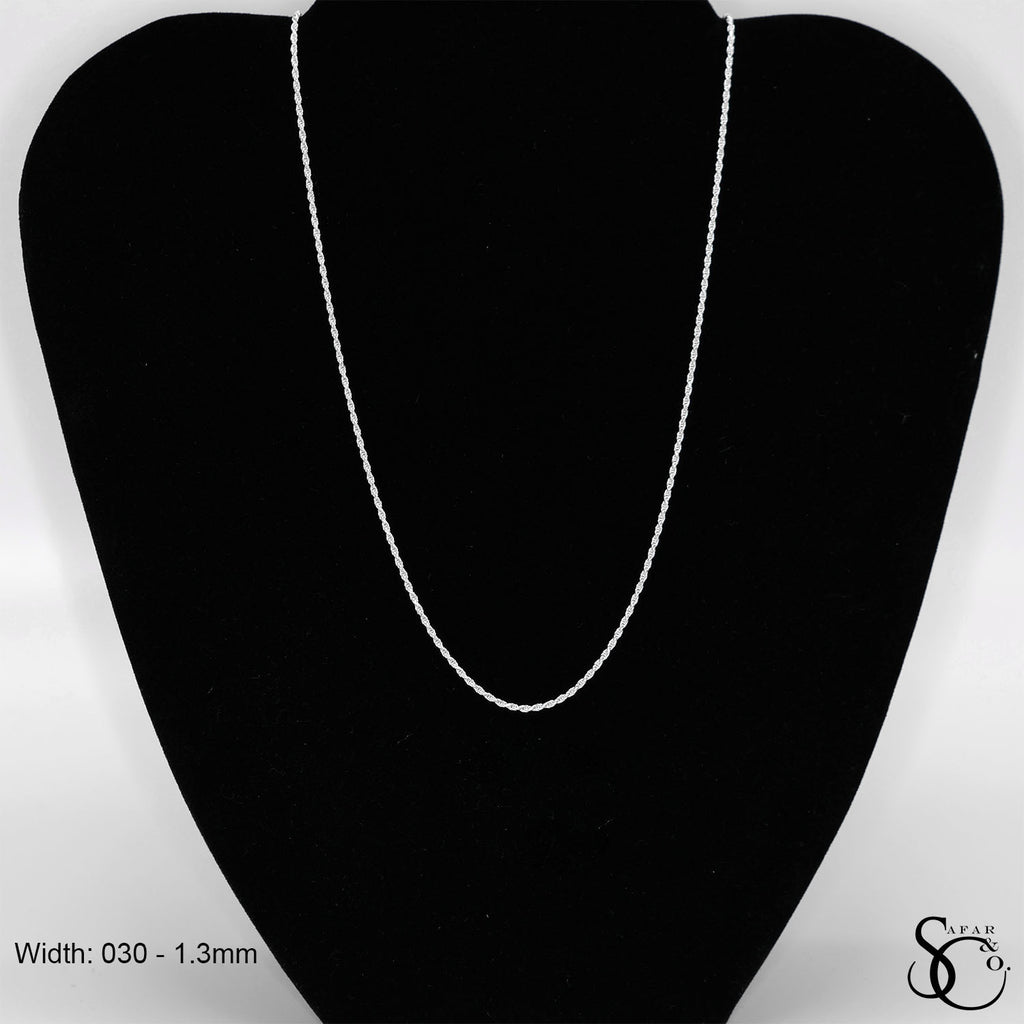 925 Sterling Silver 030 Rope Chain