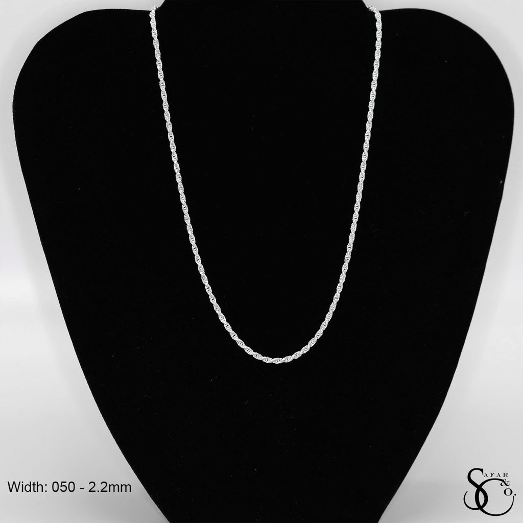 925 Sterling Silver 050 Rope Chain
