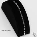 925 Sterling Silver 060 Paperclip Bracelet