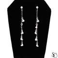 925 Sterling Silver Heart Dangle Drop Earrings