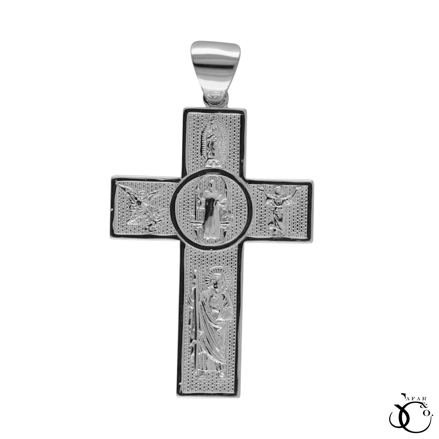 925 Sterling Silver Jesus Cross Crucifix Charm Pendant