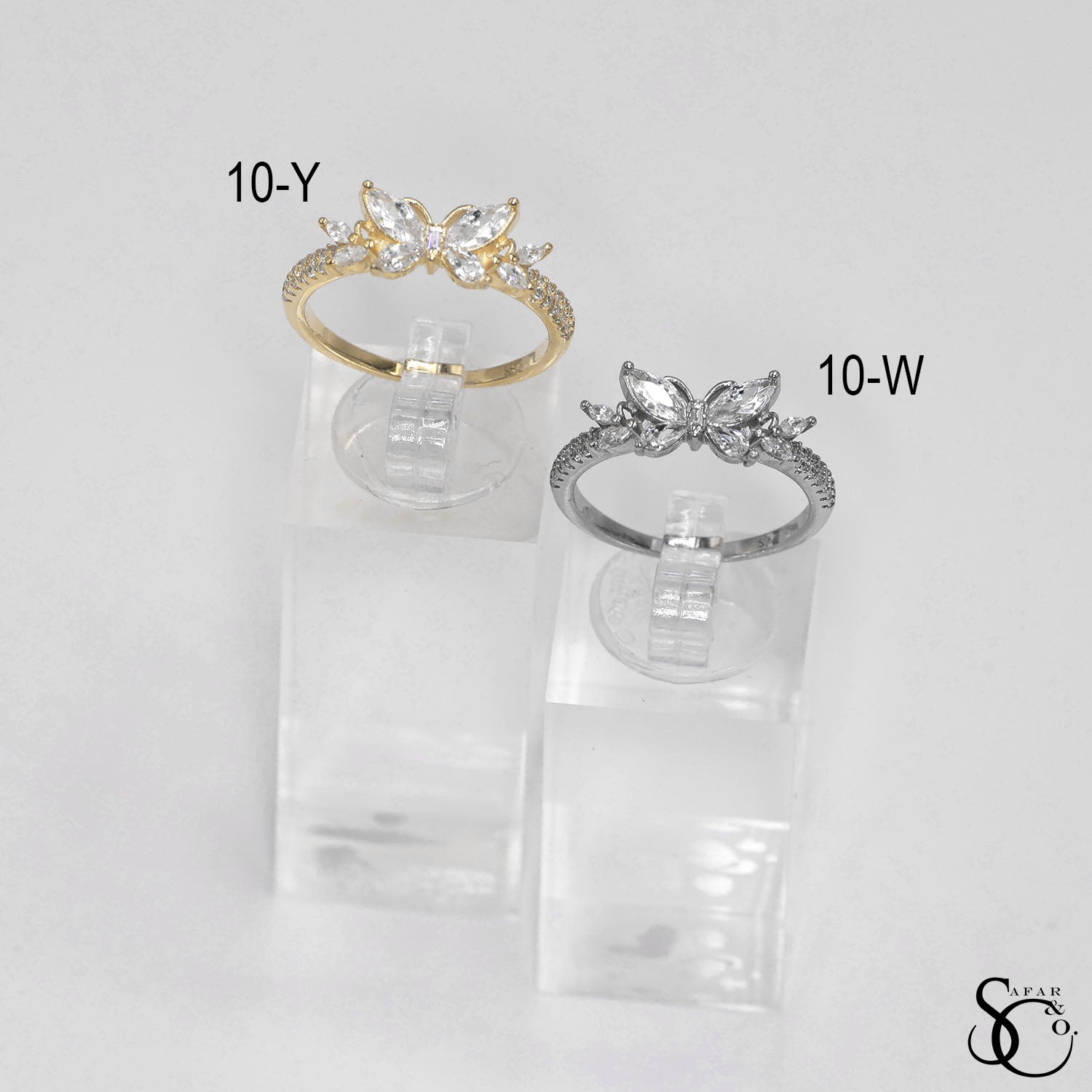 925 Sterling Silver Butterfly Ring - 10Y 10W