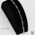 925 Sterling Silver 100 Paperclip Bracelet