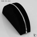 925 Sterling Silver 100 Flat Curb Bracelet
