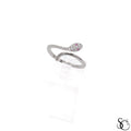 925 Sterling Silver Serpent Snake Ring