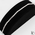 925 Sterling Silver Fancy Multi-Strand Layered Bracelet