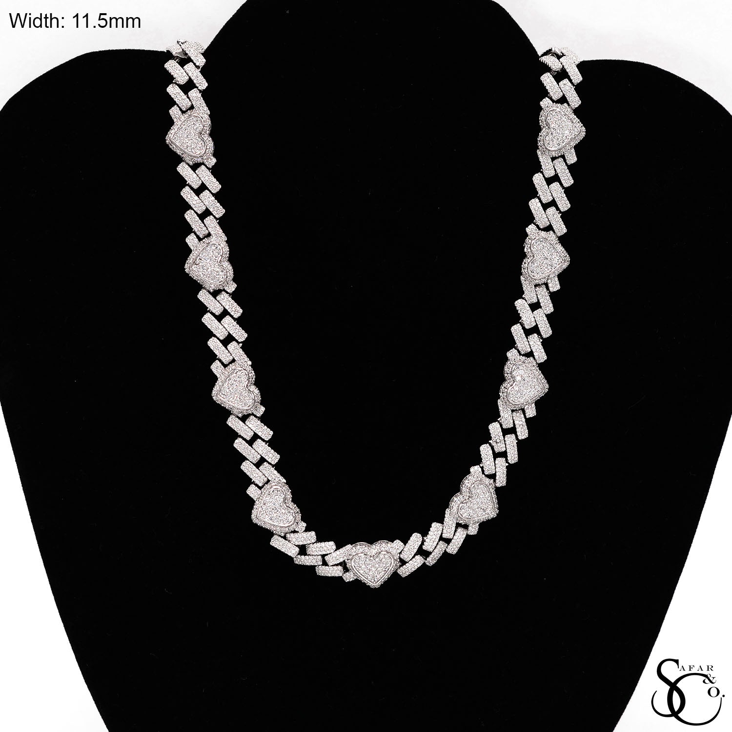 925 Sterling Silver Hip Hop CZ Iced Out Chain