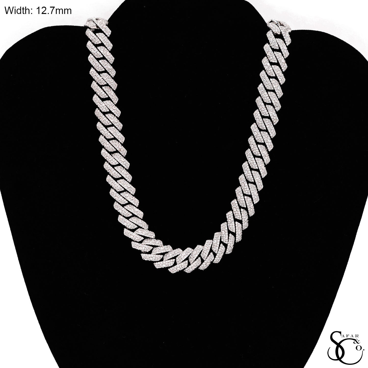 925 Sterling Silver Hip Hop CZ Iced Out Chain