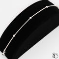 925 Sterling Silver Fancy Ball Beaded Bracelet