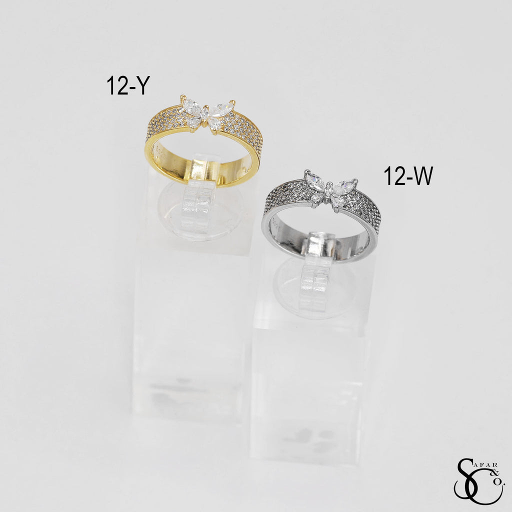 925 Sterling Silver Butterfly Ring - 12Y 12W