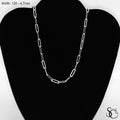 925 Sterling Silver 120 Paperclip Chain