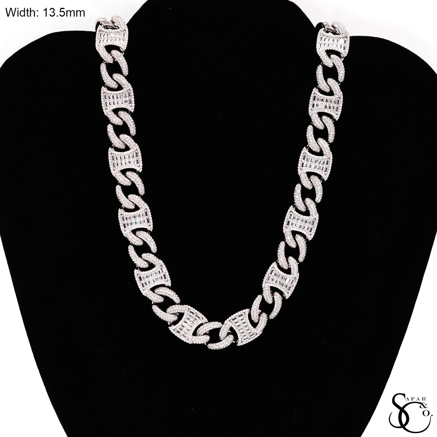925 Sterling Silver Hip Hop CZ Iced Out Chain