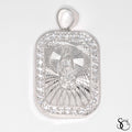 925 Sterling Silver Our Lady of Guadalupe Virgin Mary Charm Pendant
