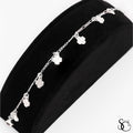 925 Sterling Silver Fancy Lucky Clover Bracelet