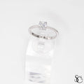 925 Sterling Silver Solitaire Round Ring - #1