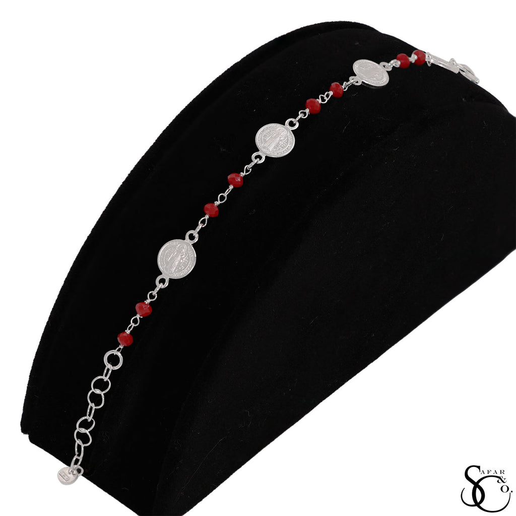 925 Sterling Silver Saint Jude Charm Bracelet