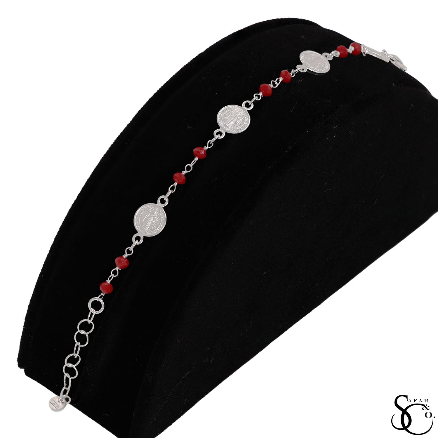 925 Sterling Silver Saint Jude Charm Bracelet
