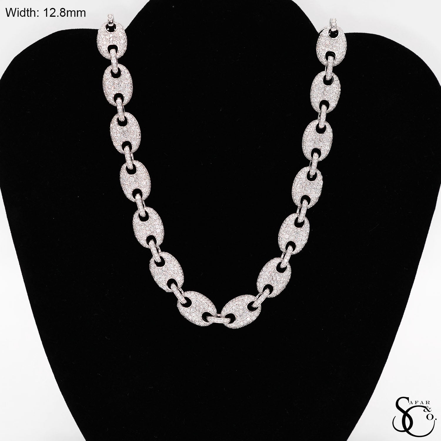 925 Sterling Silver Hip Hop CZ Iced Out Chain