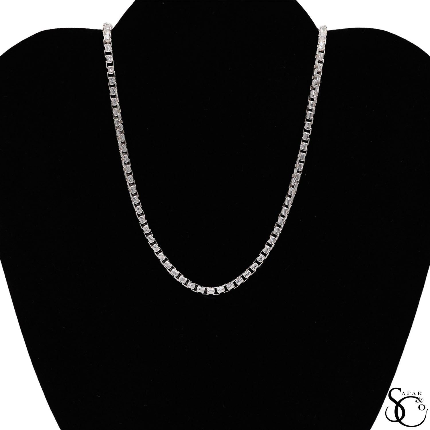 925 Sterling Silver 3.7mm Round Box Chain