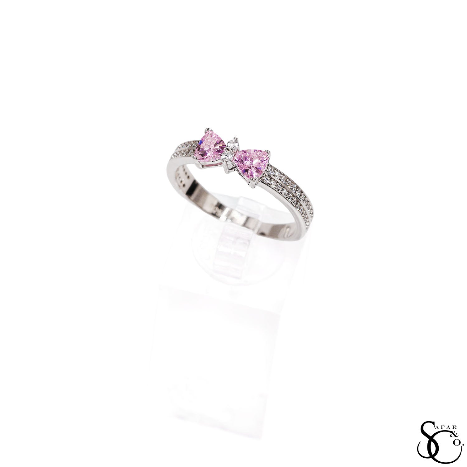 925 Sterling Silver Trilliant CZ Ring