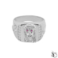 925 Sterling Silver Jesus Christ Face Ring