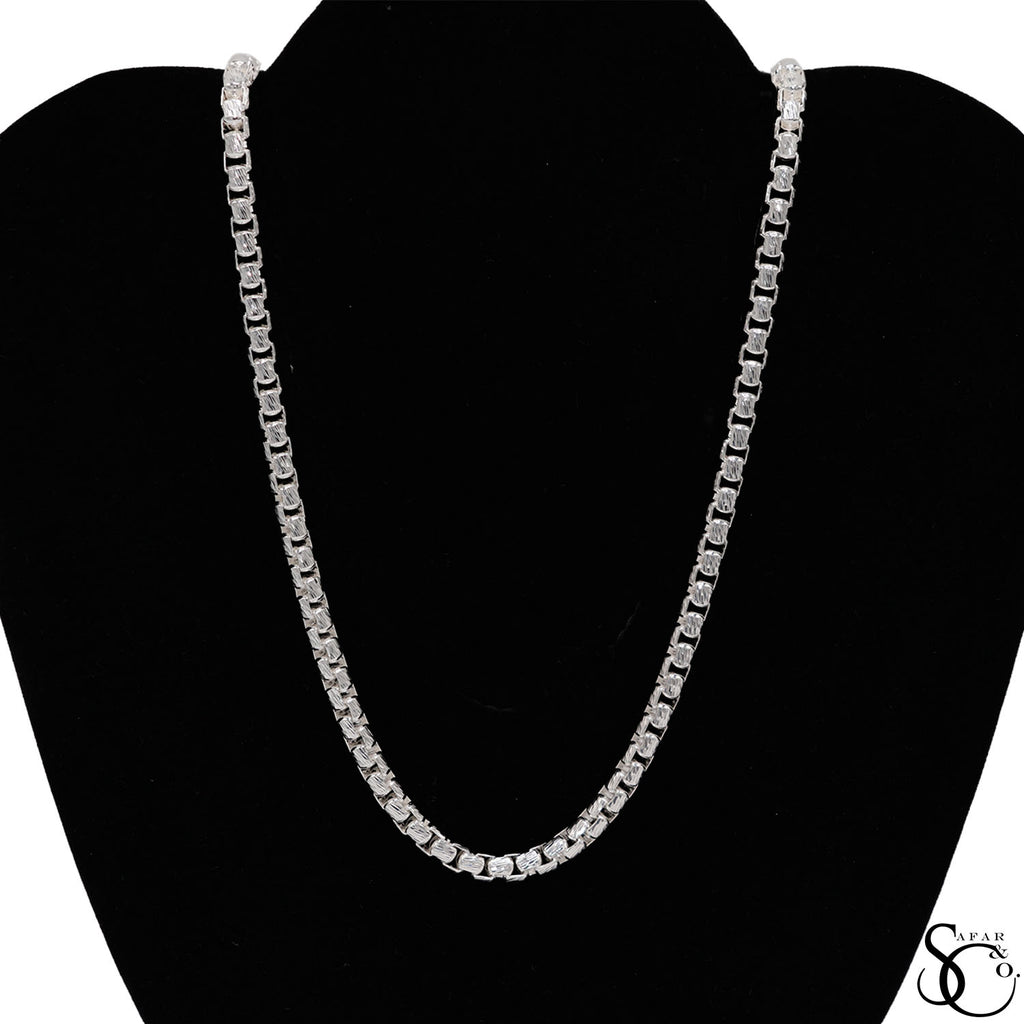 925 Sterling Silver 5.0mm Round Box Chain