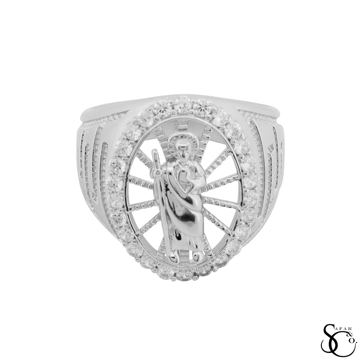 925 Sterling Silver Saintt Jude Ring