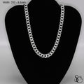 925 Sterling Silver 250 Pave Flat Curb Chain