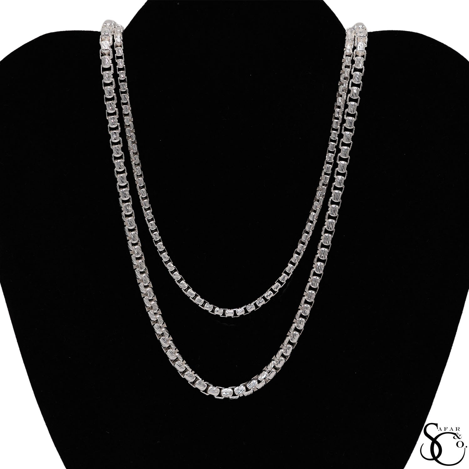 925 Sterling Silver 3.7mm Round Box Chain