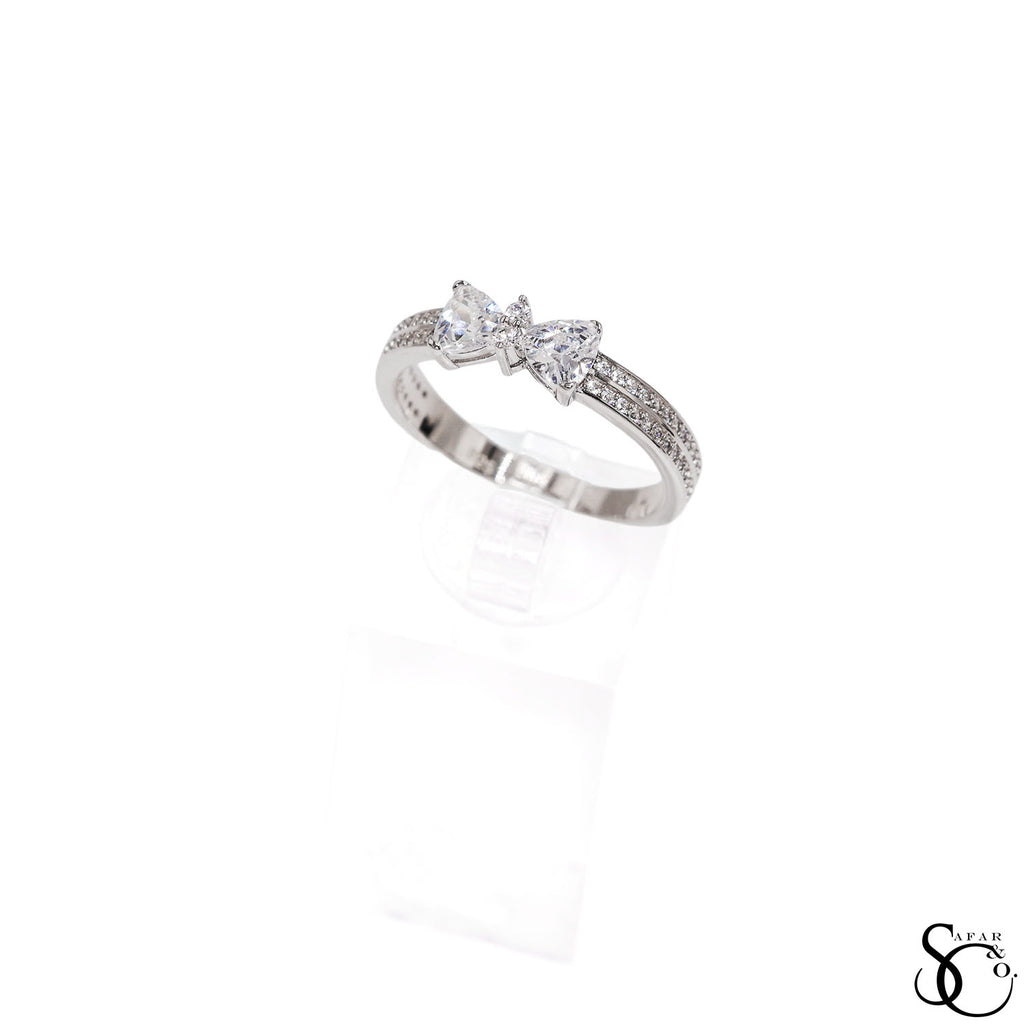 925 Sterling Silver Trilliant CZ Ring