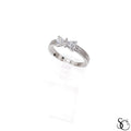 925 Sterling Silver Trilliant CZ Ring