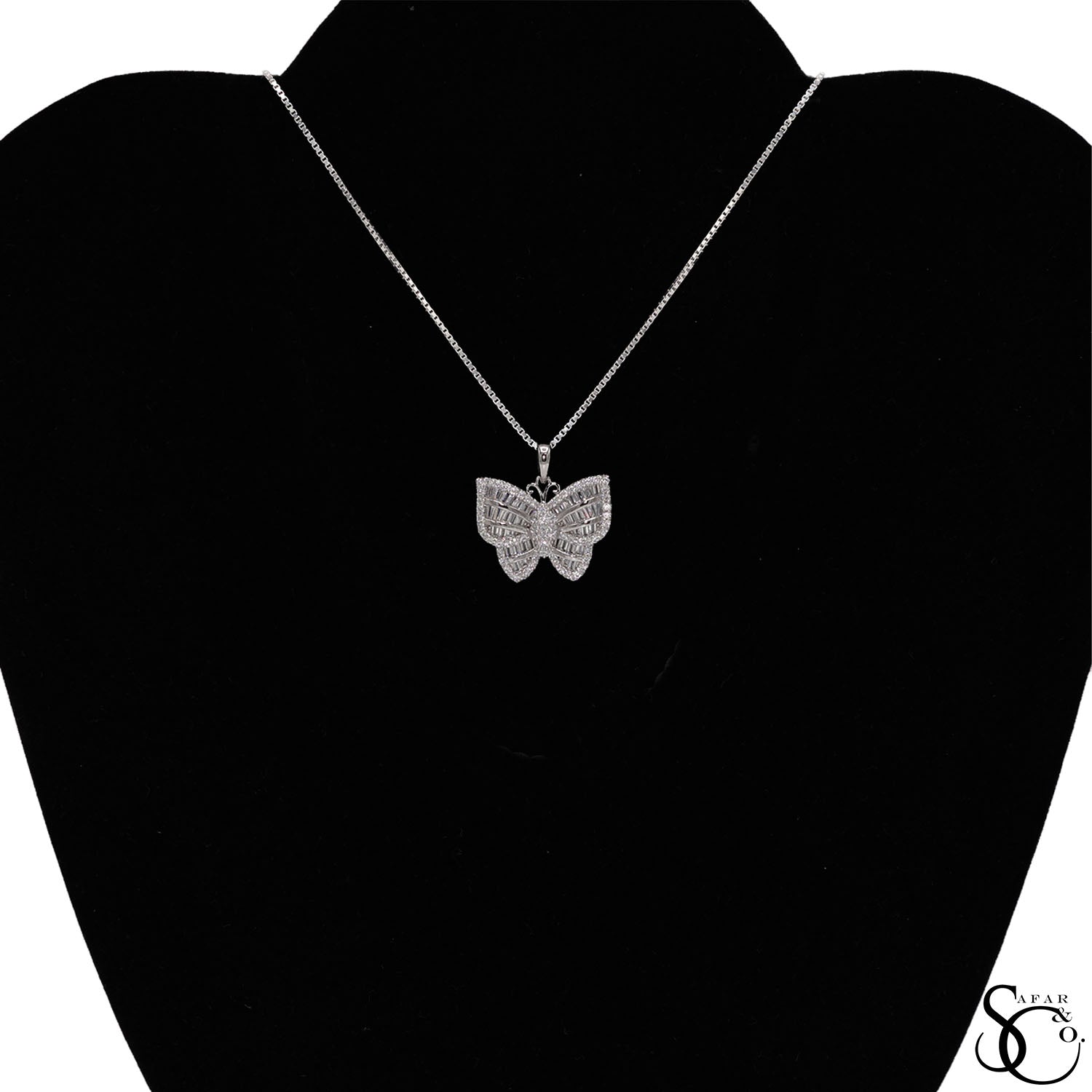 925 Sterling Silver Butterfly Charm Pendant