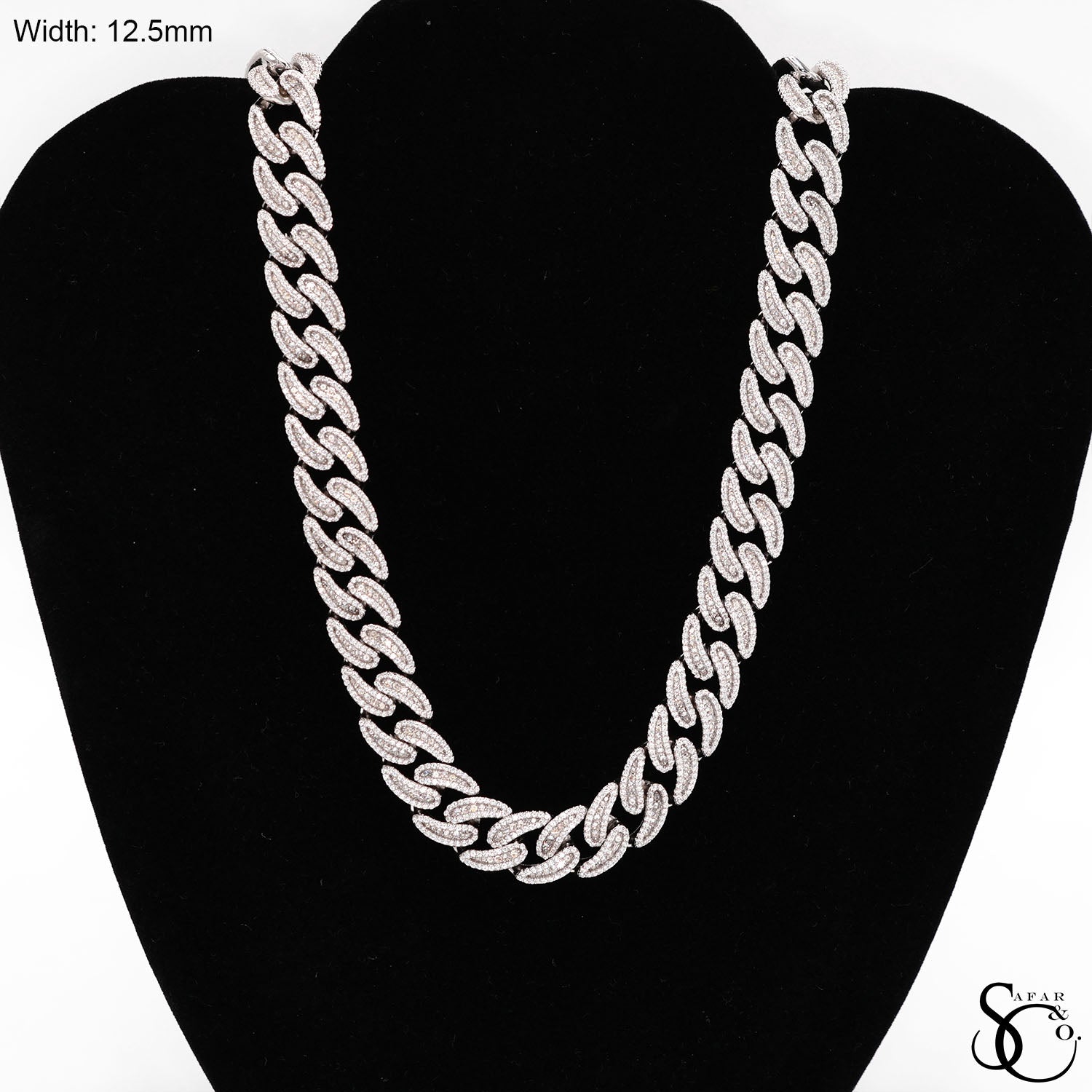 925 Sterling Silver Hip Hop CZ Iced Out Chain