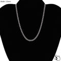 925 Sterling Silver 3.5mm Flat Pave Mariner Chain