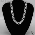 925 Sterling Silver 350 Pave Flat Curb Chain