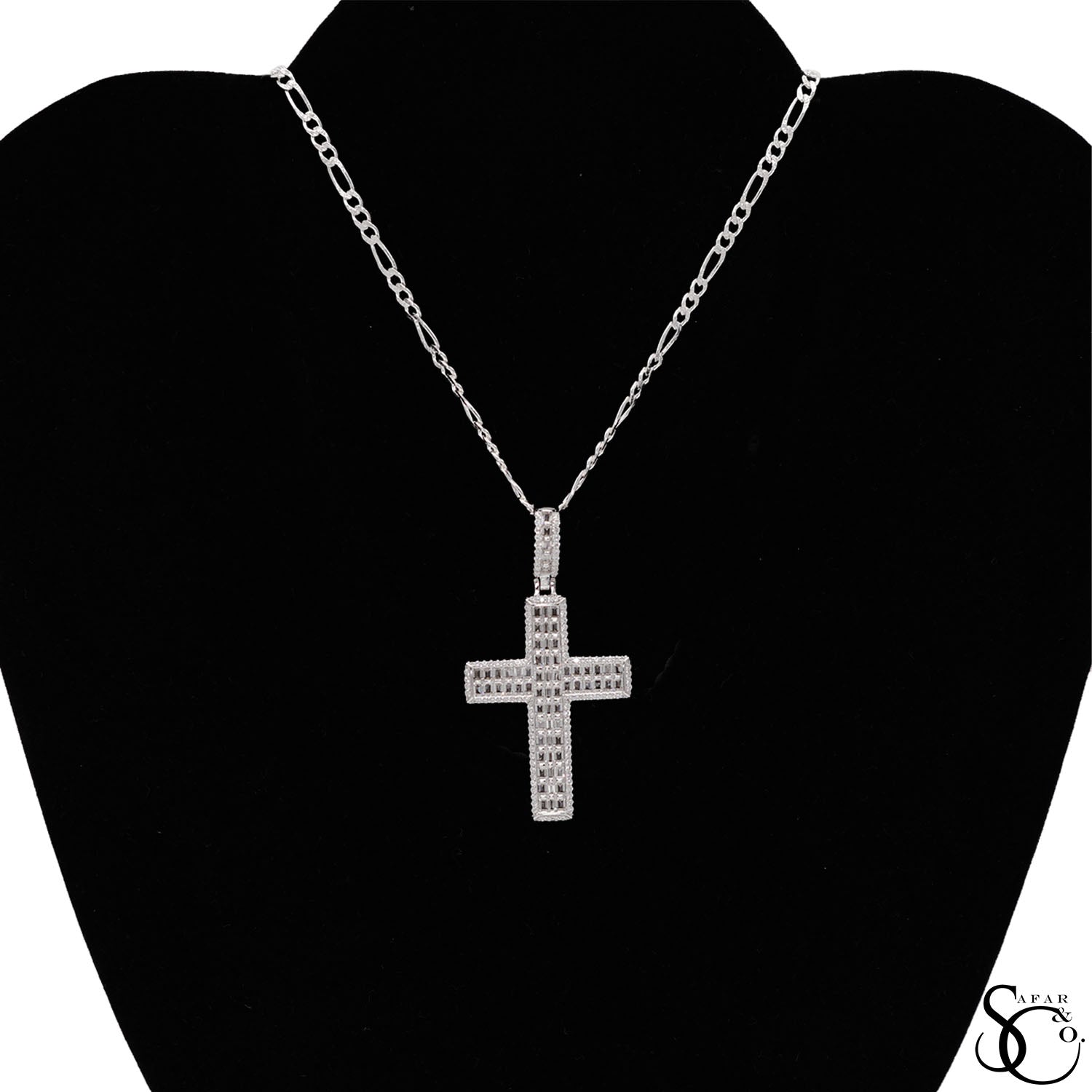 925 Sterling Silver Jesus Cross Crucifix Charm Pendant