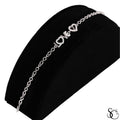 925 Sterling Silver Love Infinity Cubic Zirconia Bracelet