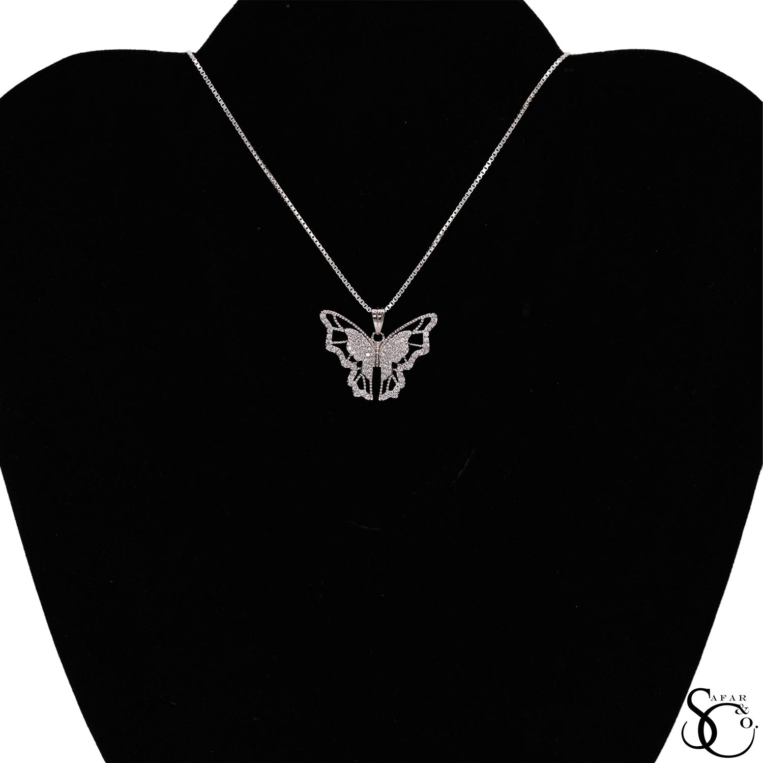 925 Sterling Silver Butterfly Charm Pendant