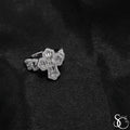 925 Sterling Silver Cross Crucifix Ring
