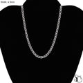925 Sterling Silver 4.5mm Flat Pave Mariner Chain