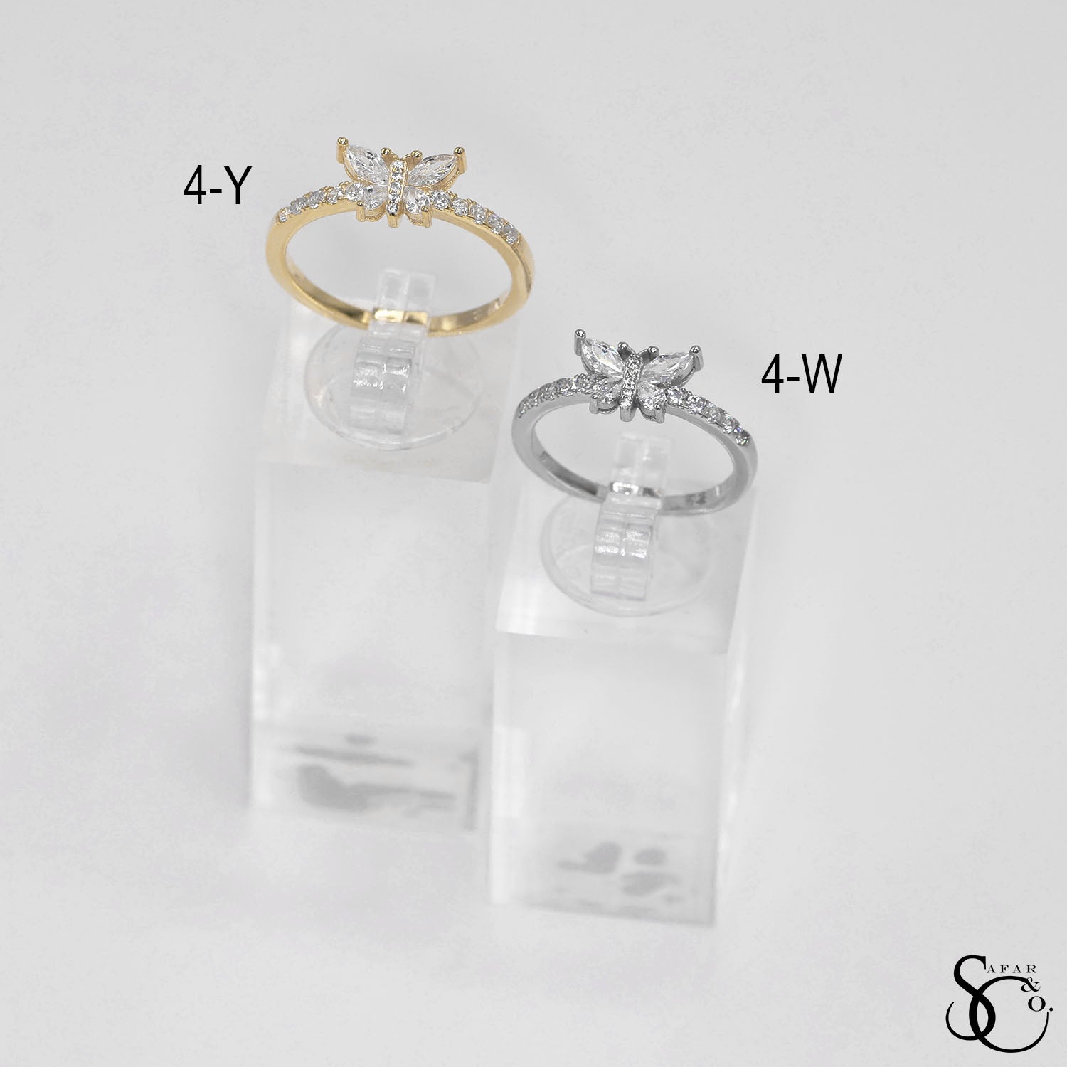 925 Sterling Silver Butterfly Ring - 4Y 4W