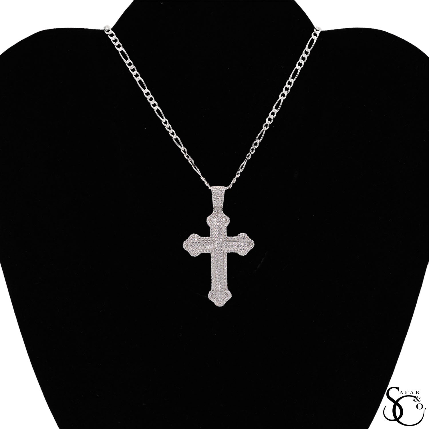 925 Sterling Silver Jesus Cross Crucifix Charm Pendant