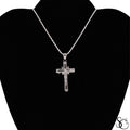 925 Sterling Silver Jesus Cross Crucifix Charm Pendant