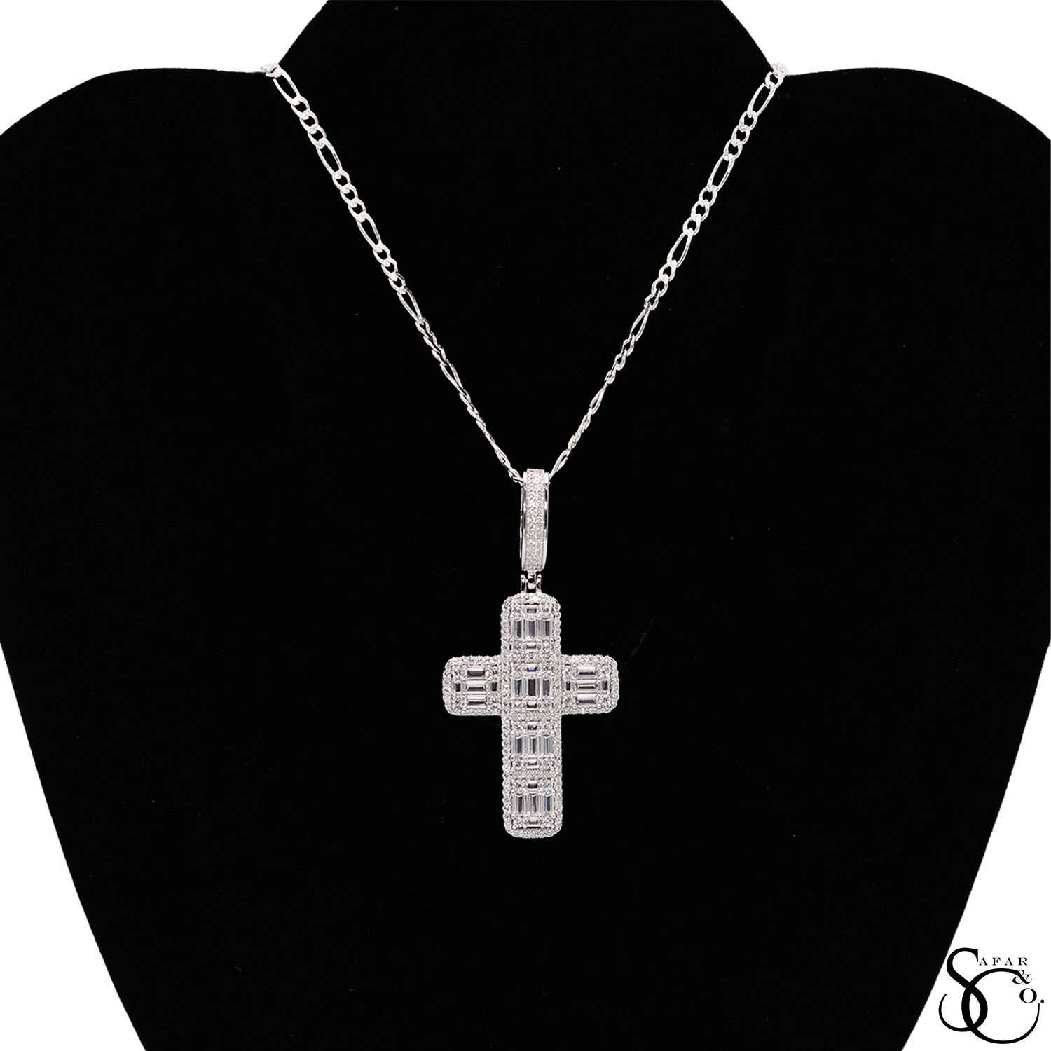 925 Sterling Silver Jesus Cross Crucifix Charm Pendant
