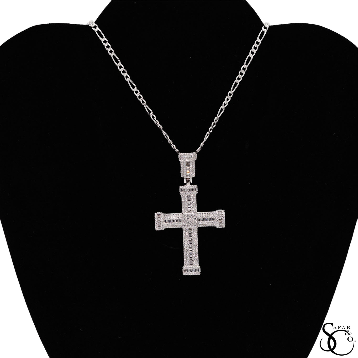 925 Sterling Silver Jesus Cross Crucifix Charm Pendant