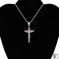 925 Sterling Silver Jesus Cross Crucifix Charm Pendant