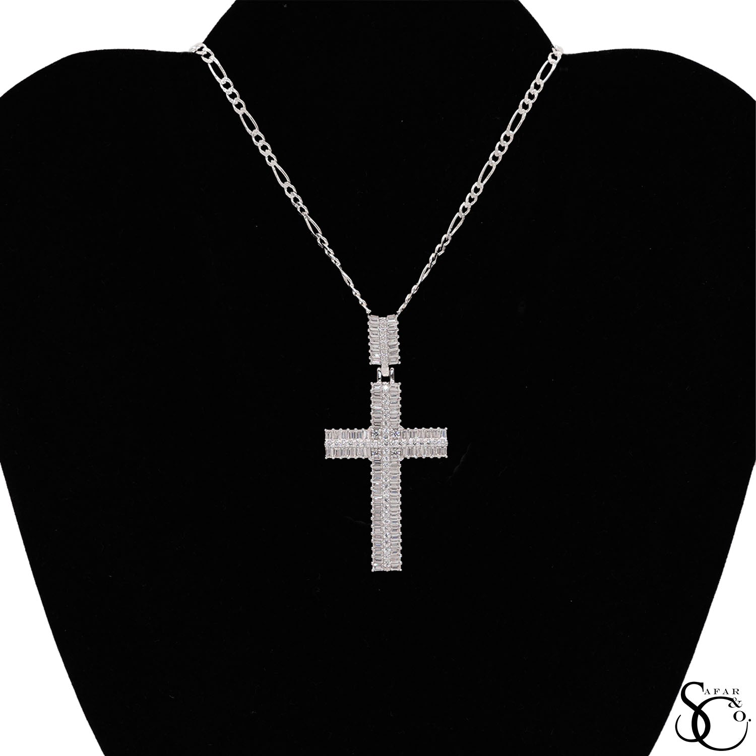 925 Sterling Silver Jesus Cross Crucifix Charm Pendant