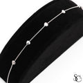 925 Sterling Silver Fancy Heart Bracelet