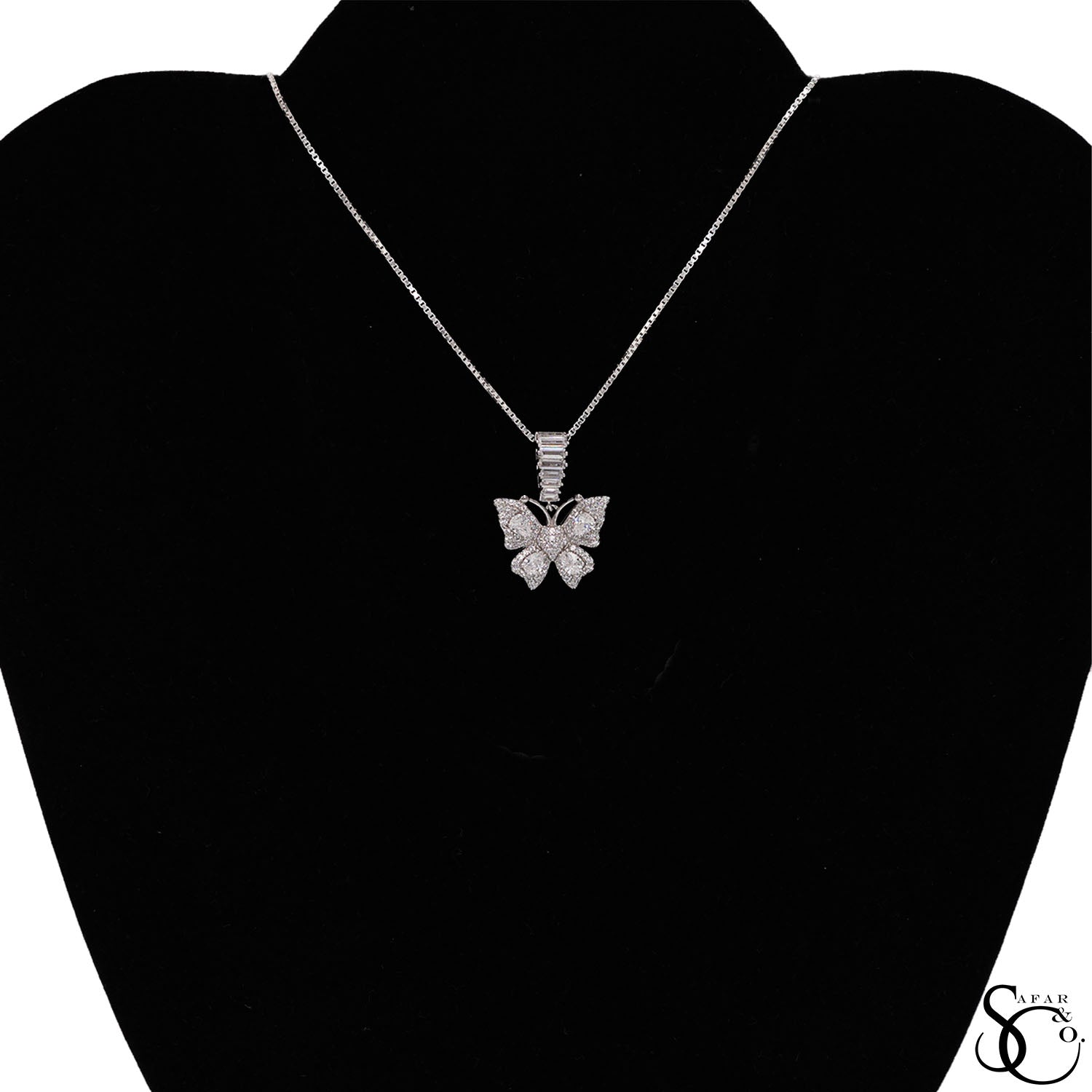 925 Sterling Silver Butterfly Charm Pendant