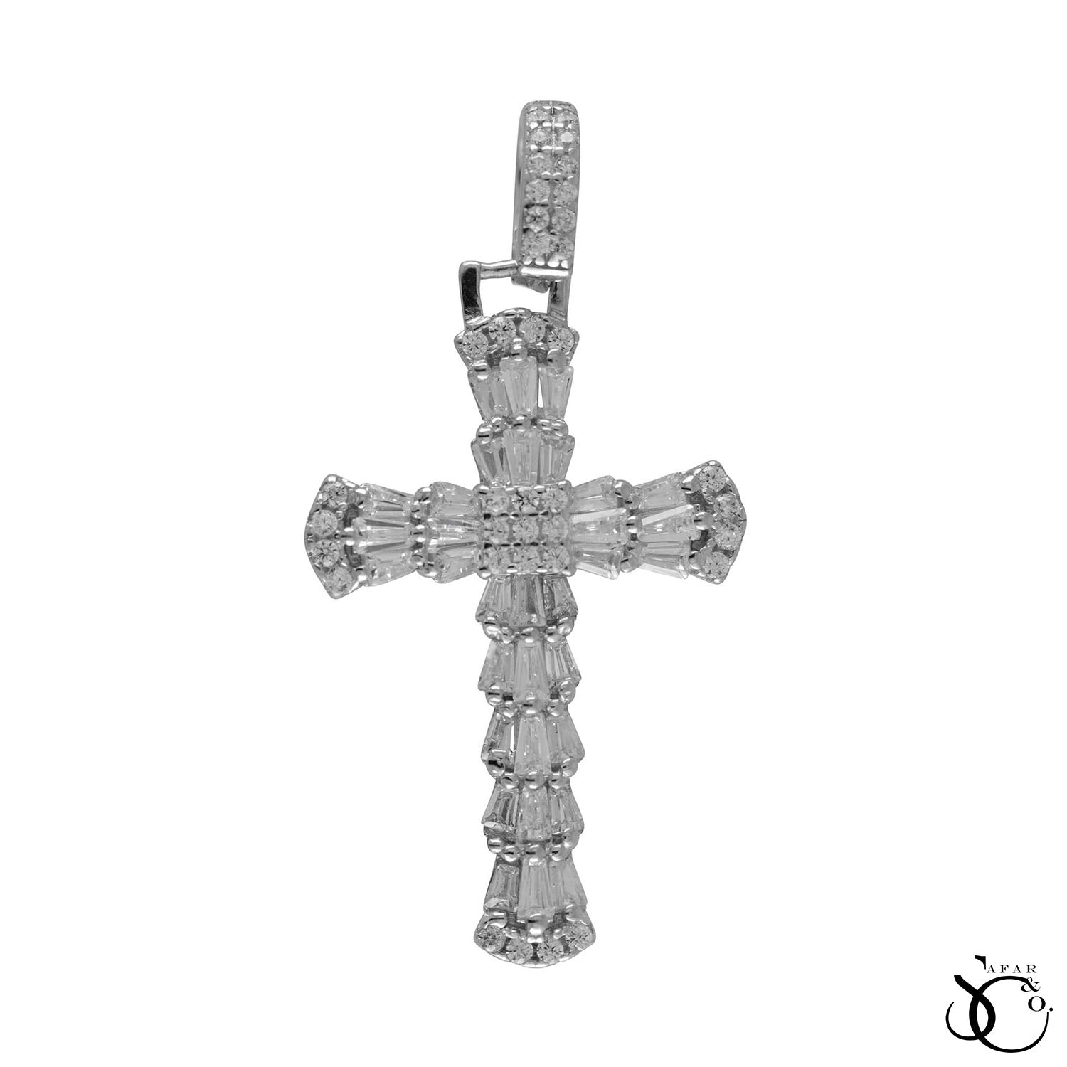 925 Sterling Silver Jesus Cross Crucifix Charm Pendant